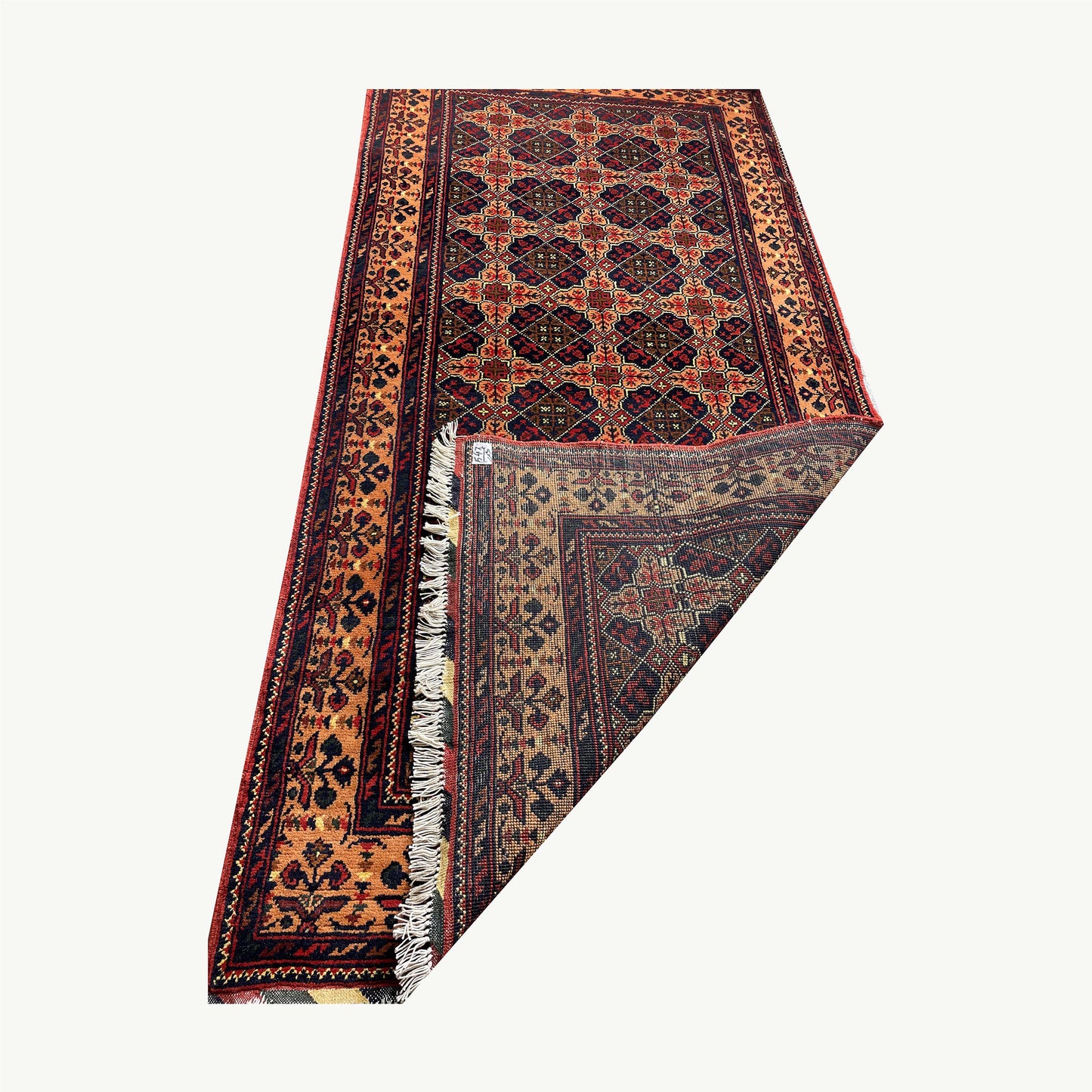 Handwoven Marinos Yousuf Bai Numa Rug with Rich Geometric Patterns