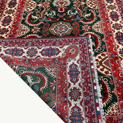 Handwoven Marino rug with Elegant Floral Patterns