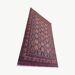 Marinos Yusof Bai Numa Rug – Grand Afghan Weave in Rhythmic Elegance