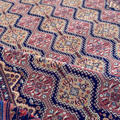 Marinos Yusof Bai Numa Rug – Grand Afghan Weave in Rhythmic Elegance