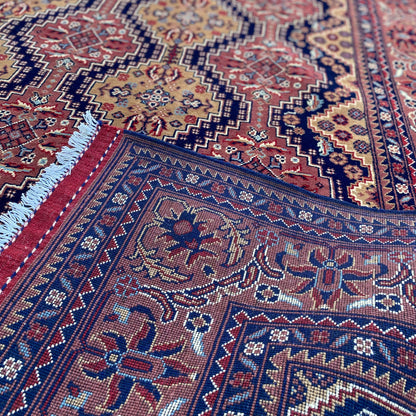 Marinos Yusof Bai Numa Rug – Grand Afghan Weave in Rhythmic Elegance