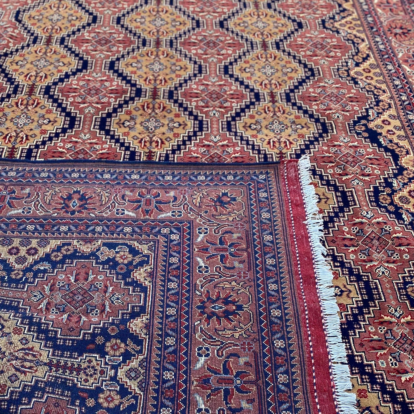 Marinos Yusof Bai Numa Rug – Grand Afghan Weave in Rhythmic Elegance