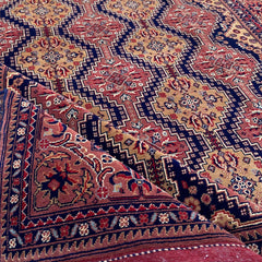 Marinos Yusof Bai Numa Rug – Grand Afghan Weave in Rhythmic Elegance