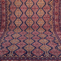 Marinos Yusof Bai Numa Rug – Grand Afghan Weave in Rhythmic Elegance