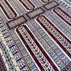 Marinos Geometric Diamond Medallion Rug – Afghan Grandeur in Every Knot