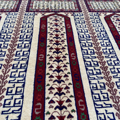 Marinos Geometric Diamond Medallion Rug – Afghan Grandeur in Every Knot