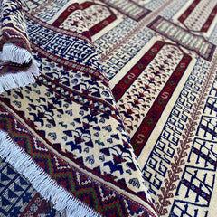 Marinos Geometric Diamond Medallion Rug – Afghan Grandeur in Every Knot