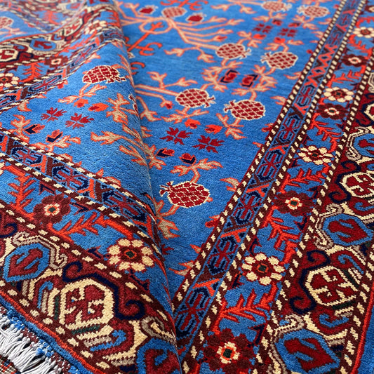 Marinos Anar Gul Rug – Handwoven Afghan Wool Rug