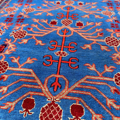 Marinos Anar Gul Rug – Handwoven Afghan Wool Rug