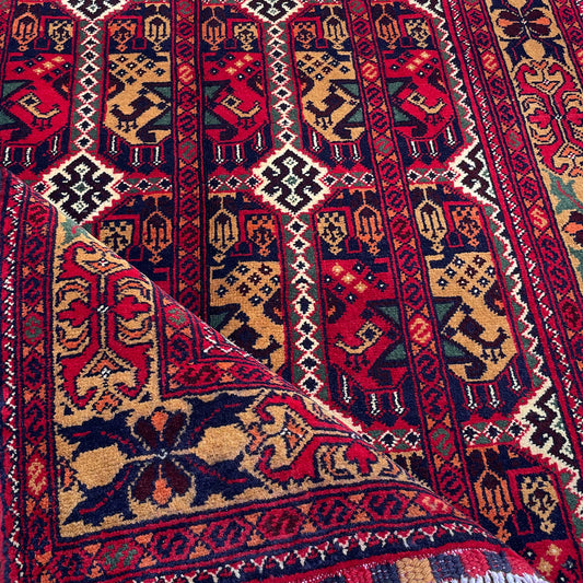 Marinos Aala Makhmal Rug – Rich Afghan Velvet-Inspired Design with Tribal Soul