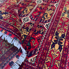 Marinos Aala Makhmal Rug – Rich Afghan Velvet-Inspired Design with Tribal Soul