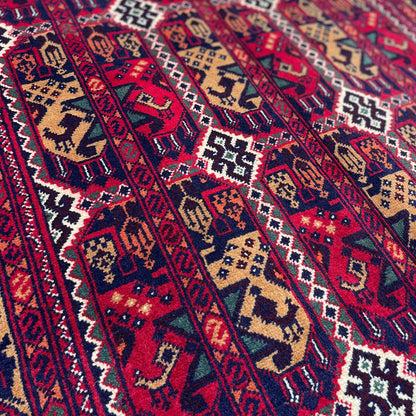 Marinos Aala Makhmal Rug – Rich Afghan Velvet-Inspired Design with Tribal Soul