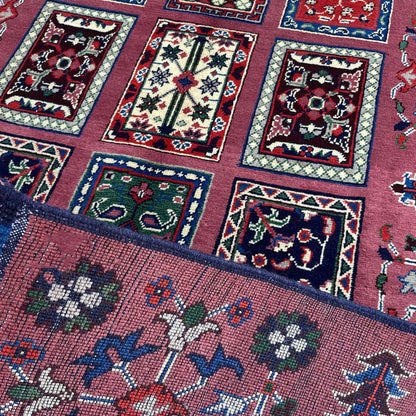 Marinos Ayna Gul Rug – Afghan Storytelling Woven into Colorful Geometric Harmony