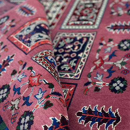 Marinos Ayna Gul Rug – Afghan Storytelling Woven into Colorful Geometric Harmony