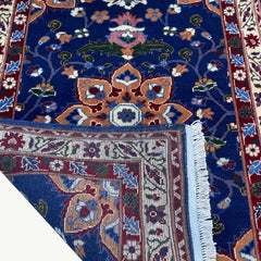Handwoven Marinos Rug with Floral Motifs and Vibrant Colors