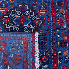 Marinos Afghan Rug – Bold Geometric Motif with Tribal Charm