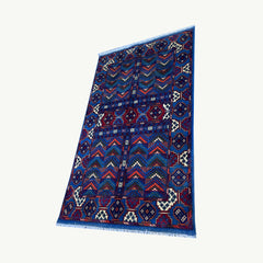 Marinos Perda Gul Rug – Afghan Mastery in Colorful Chevron Elegance