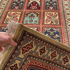 Marinos Ayna Gul Rug – Classic Afghan Elegance in a Garden of Geometrics