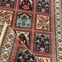 Marinos Ayna Gul Rug – Classic Afghan Elegance in a Garden of Geometrics