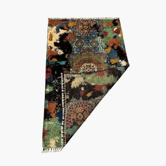 Mumlook 5.1 x 3.2 Wool Rug – Tribal Medallions with Abstract Splashes