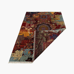 Mumlook 7.5 x 5.6 Wool Rug – Prism Medallions on Mosaic Field