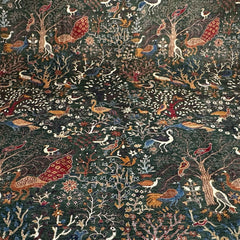 Shekari 11.9 x 8.8 Wool Rug – Verdant Tree of Life with Majestic Birds